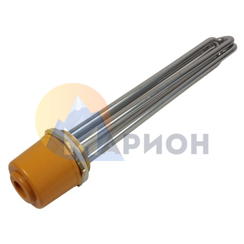 Блок ТЭН-6,0кВт, 220В (320мм.) G2" нерж/латунь (трубка + колпак) HTH